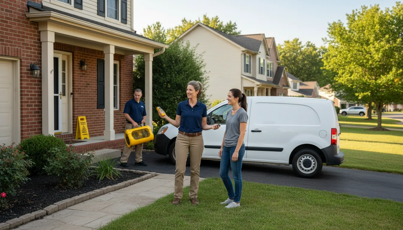 Residential water damage restoration in Tallulah, LA
